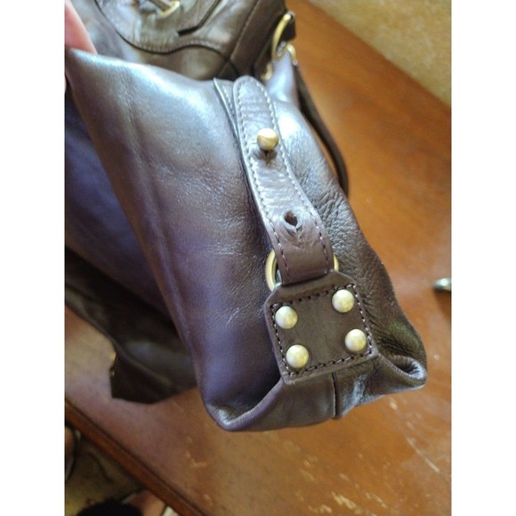 BCBGMaxAzria Large Leather Tote Bucket Bag EUC - Picture 12 of 12